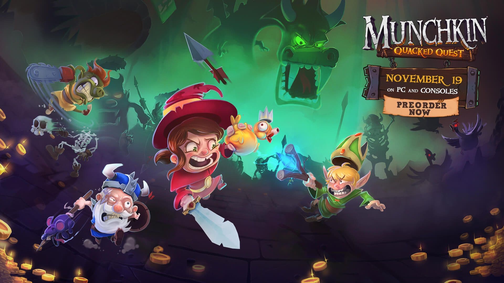 Munchkin Quacked Quest Pre Orders Key Art