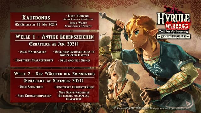 hyrule warriors 2 season pass bonus