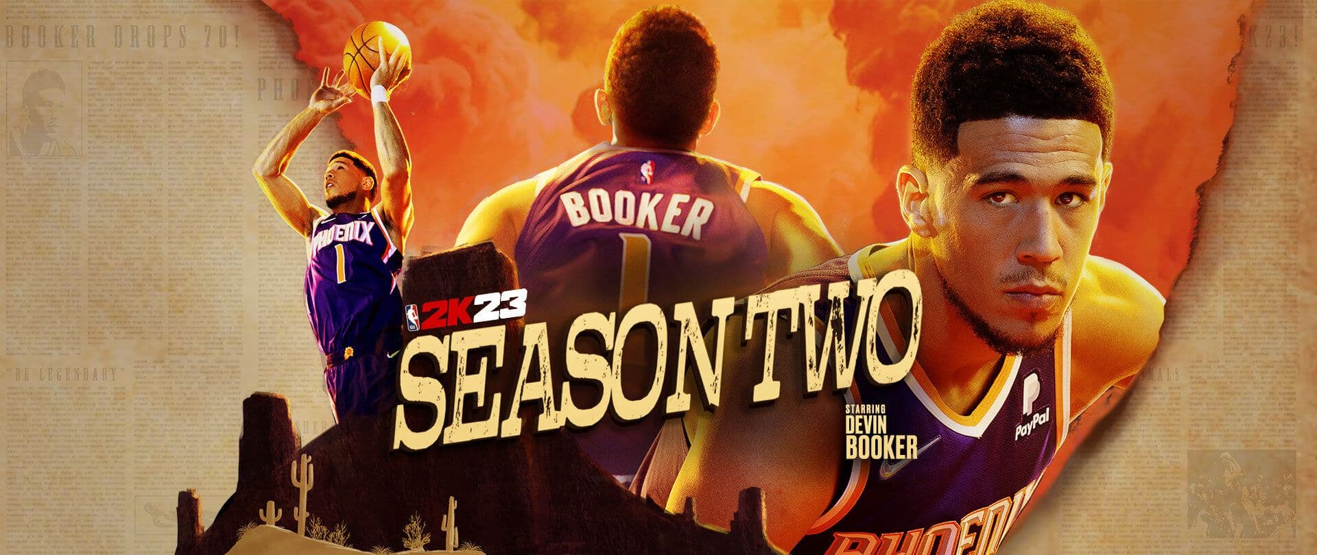 nba 2k23 season 2 devin booker key art