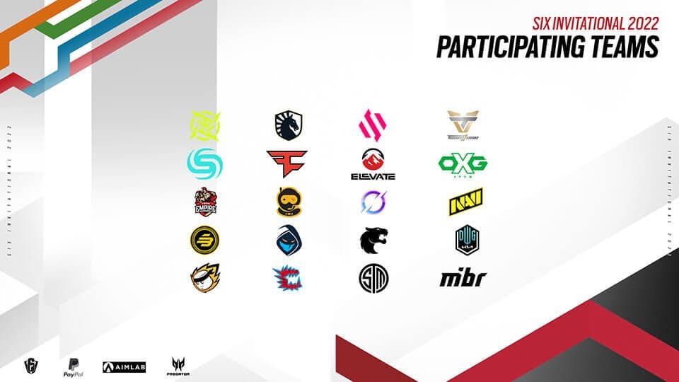 r6esports si2022 participating teams