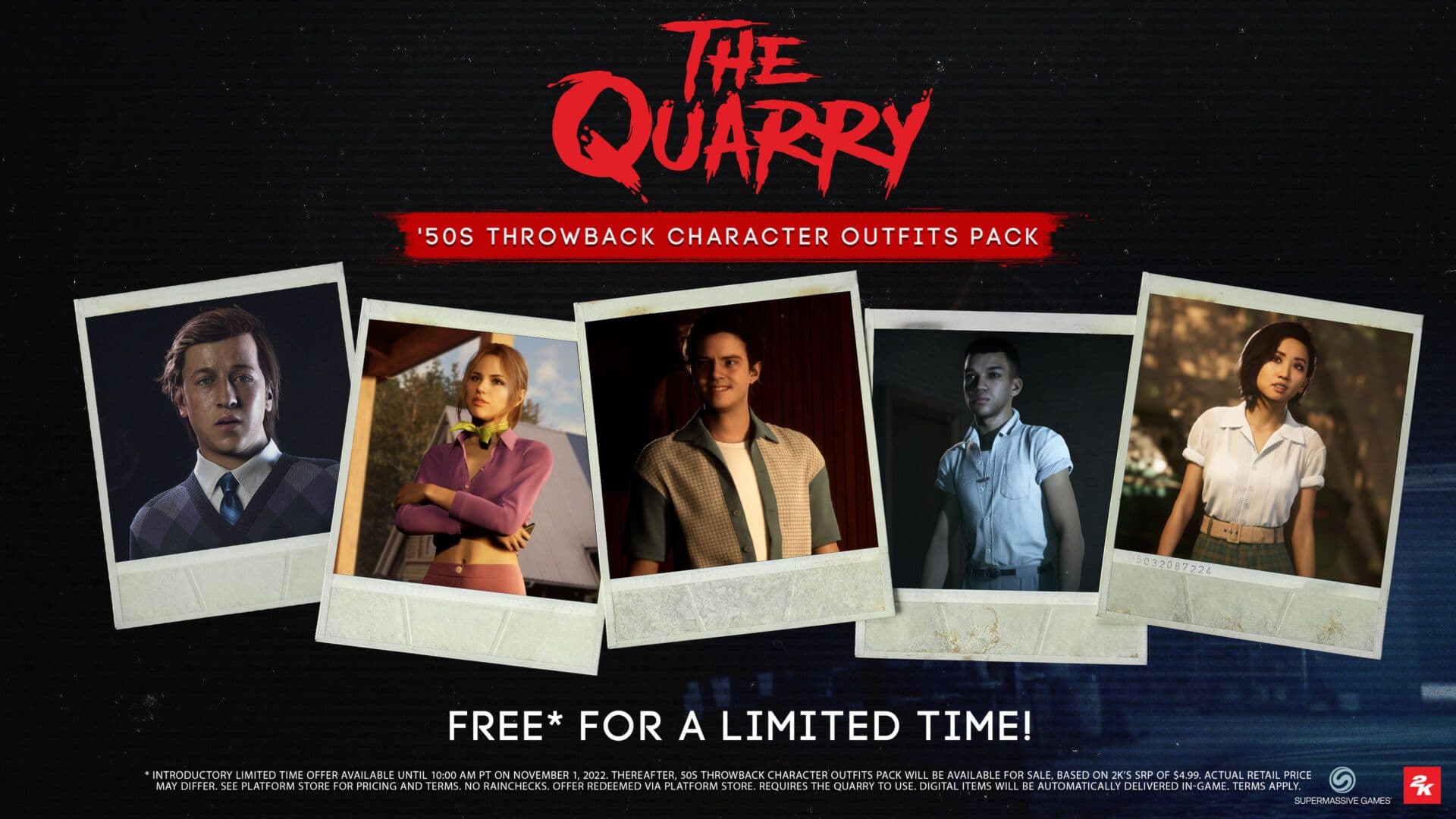 the quarry 50s outfits polaroid promo