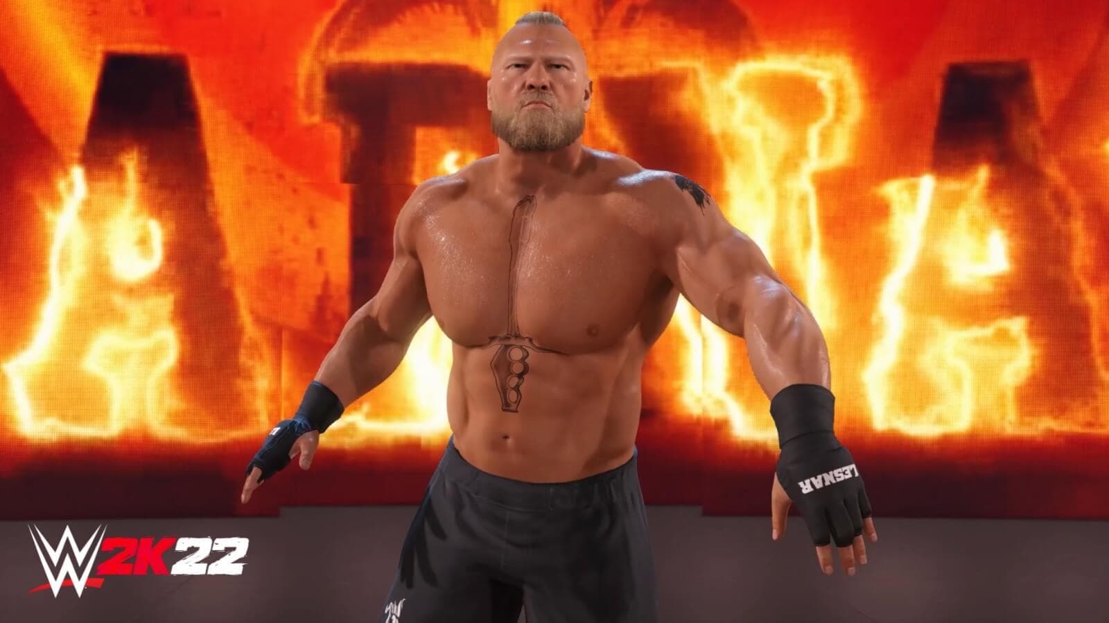 wwe2k22 brocklesnar