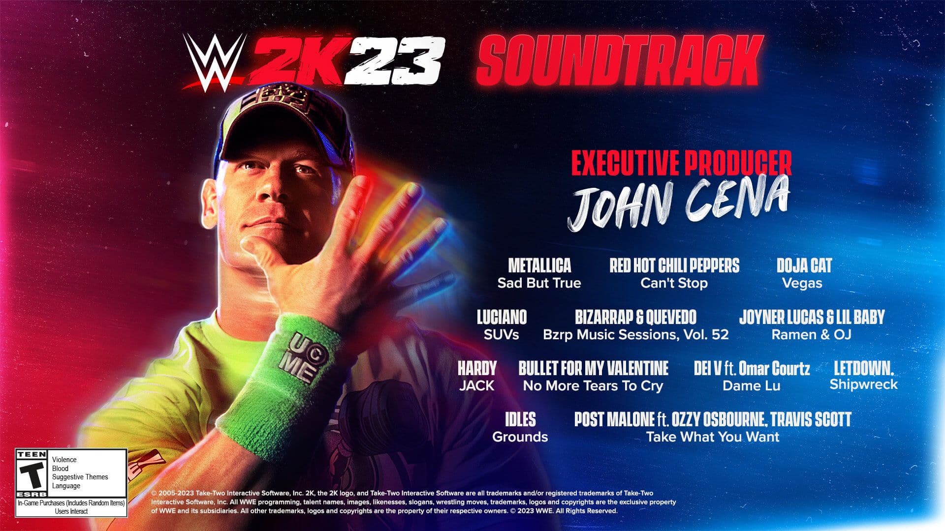 wwe 2k23 soundtrack