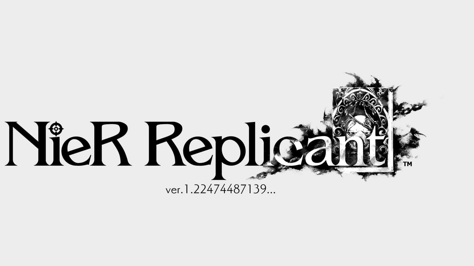 Nier Replicant Ver.1.22474487139 Logo Black