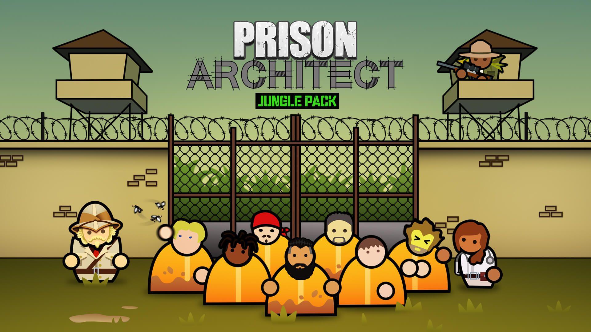 prison architect jungle pack key art